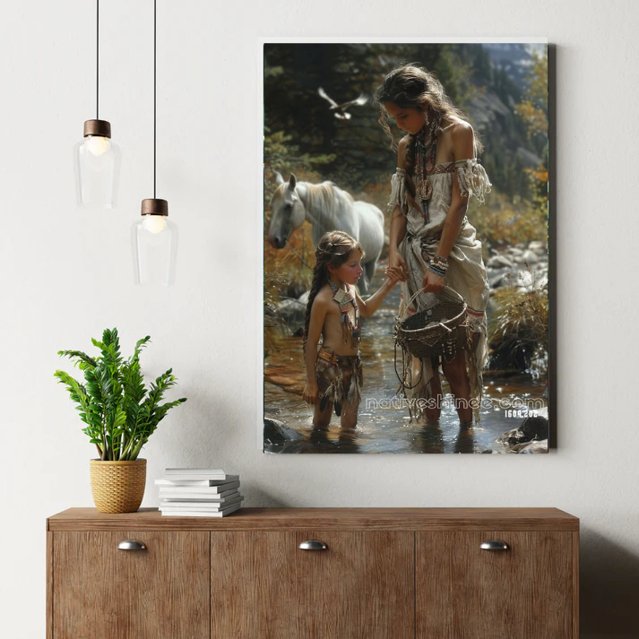 Streambound Sisters Canvas