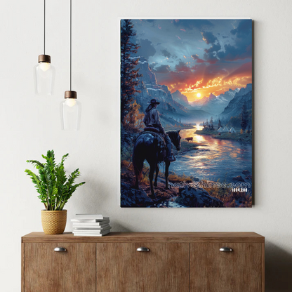 Desert Sunset Harmony Canvas