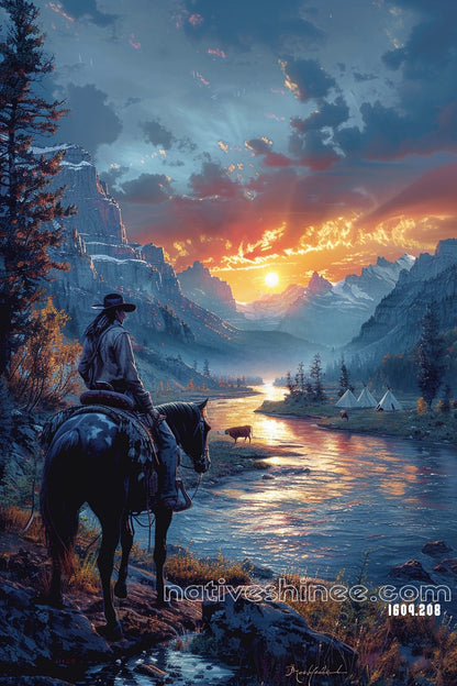 Desert Sunset Harmony Canvas