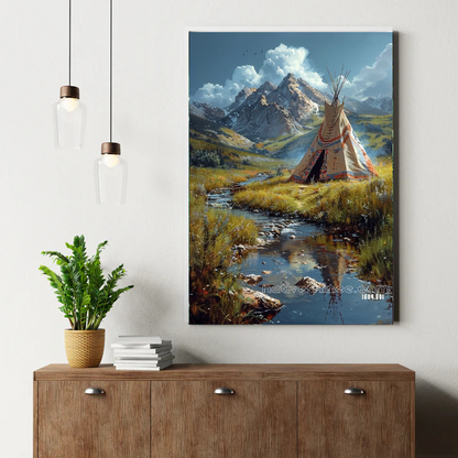 Ridge Warrior Sunset Canvas