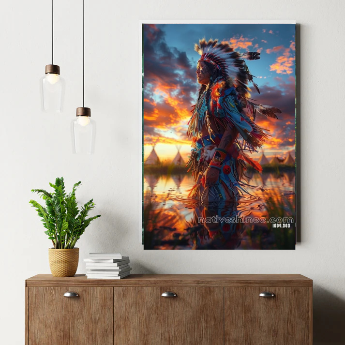 Sunlit Canvas of the Wild Sage Canvas