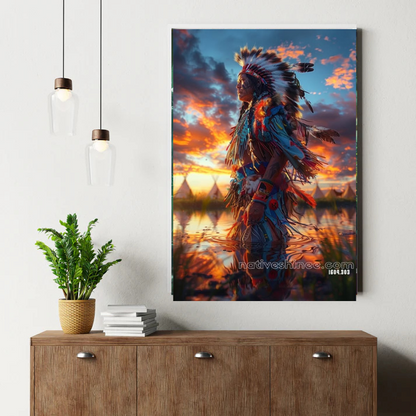 Sunlit Canvas of the Wild Sage Canvas