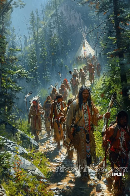 The Journey Through the Forest Canvas