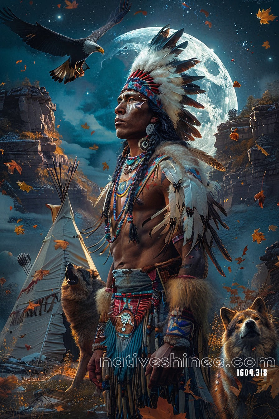 Guardian of the Moonlit Plains Canvas