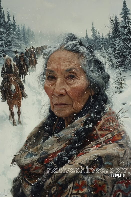 Elder of the Winter Trail Canvas