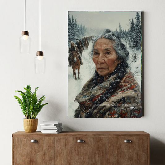 Elder of the Winter Trail Canvas
