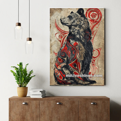 Wolf Guardian of the Ancients Canvas
