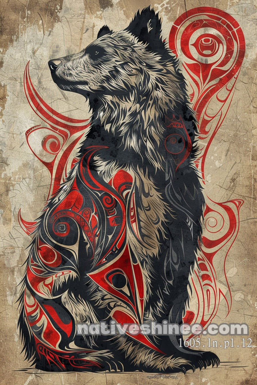 Wolf Guardian of the Ancients Canvas