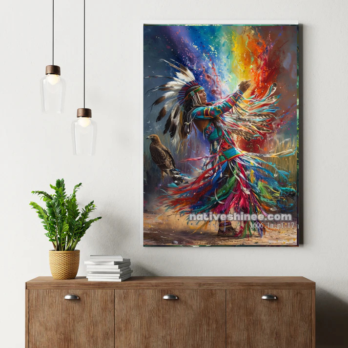 Spirit Dance of the Rainbow Warrior Canvas
