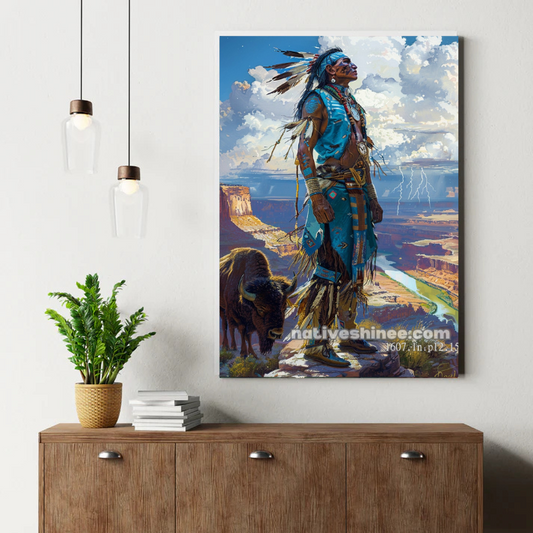 Thunder Over the Canyon Sentinel Canvas