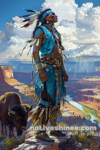 Thunder Over the Canyon Sentinel Canvas