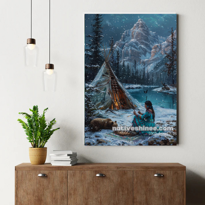 Aurora's Winter Craft Canvas