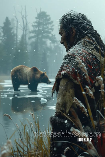 Guardian of the Frosted Waters Canvas