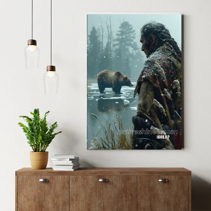 Guardian of the Frosted Waters Canvas
