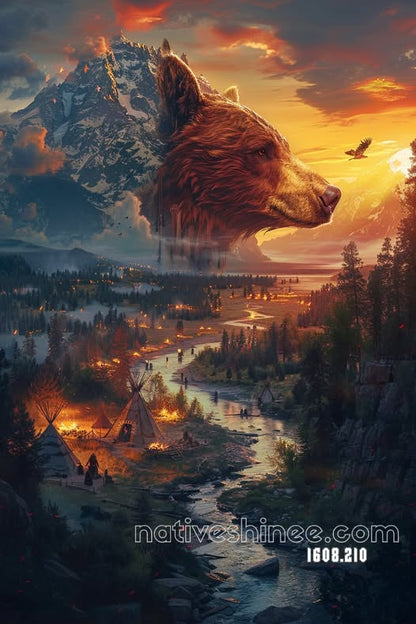 The Spirit of the Bear Canvasa