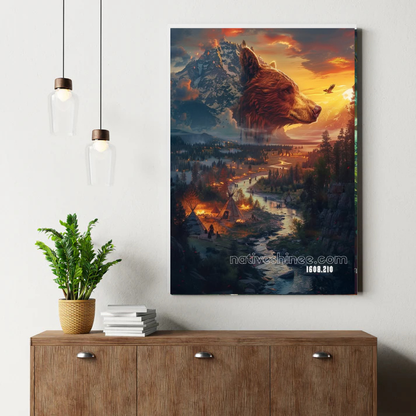 The Spirit of the Bear Canvasa