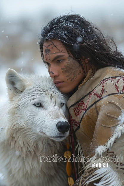 Whisper of the White Wolf Canvas