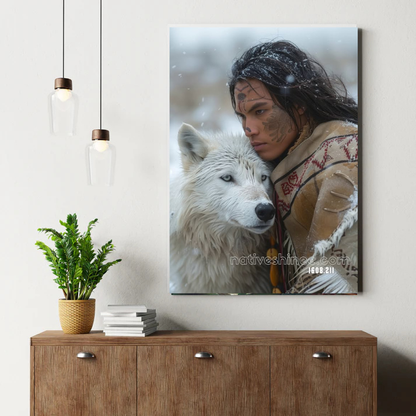 Whisper of the White Wolf Canvas