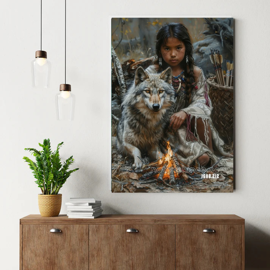 Spirit of the Young Huntress Canvas