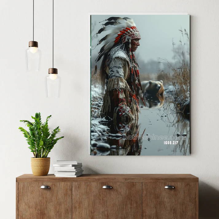 The Warrior and the Bear Canvas