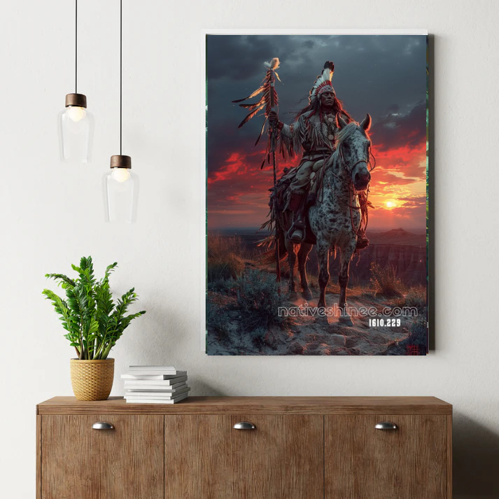 Spirit of the Crimson Horizon Canvas
