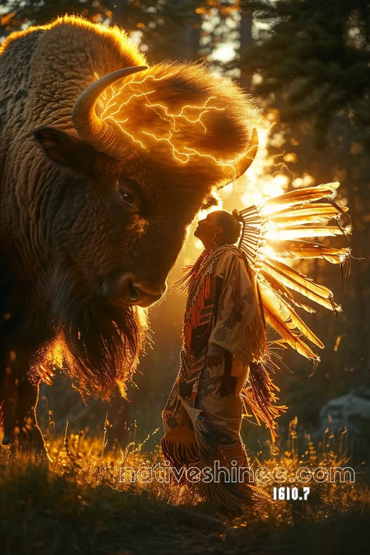 Spirit of the Thunder Buffalo Canvas