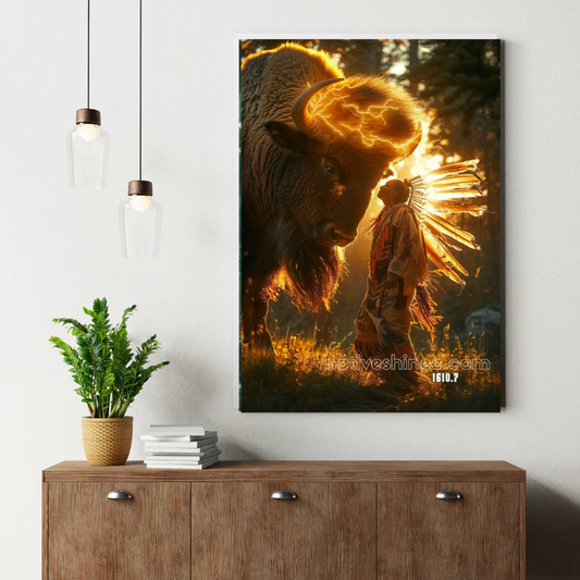 Spirit of the Thunder Buffalo Canvas
