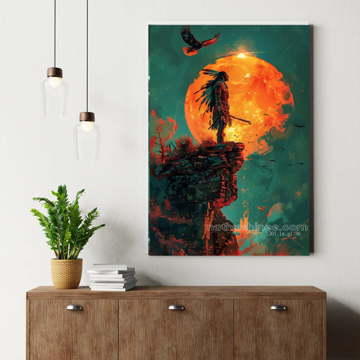 Moonlit Warrior Canvas