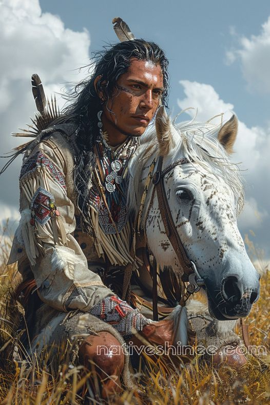 Enduring Friendship Under the Sky Native American Canvas