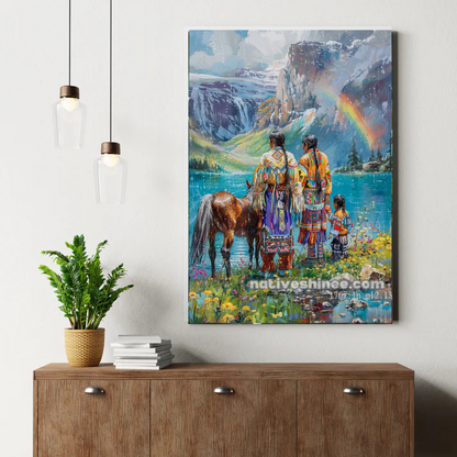 Rainbow's Sacred Promise Canvas