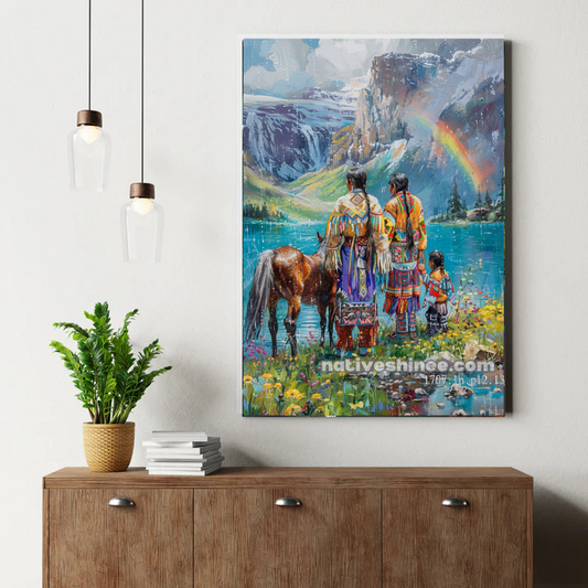 Rainbow's Sacred Promise Canvas