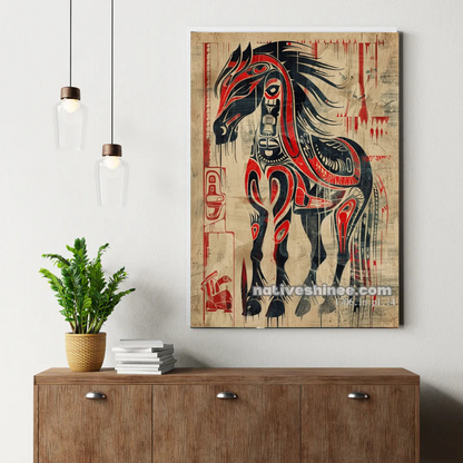 Native Spirit Horse Canvas
