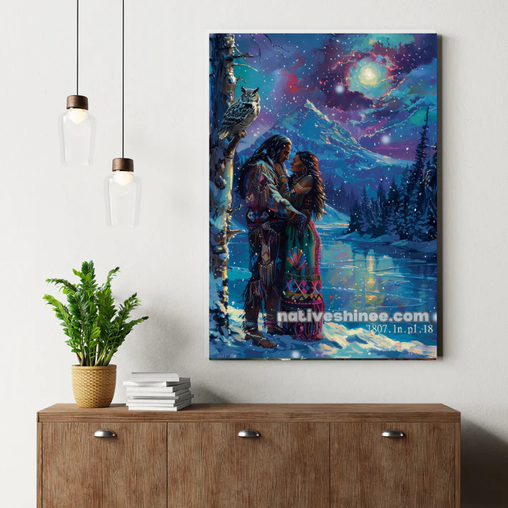 Moonlit Embrace Canvas