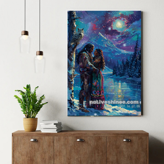 Moonlit Embrace Canvas