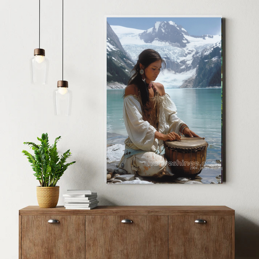 Rhythms by the Glacier Canvas
