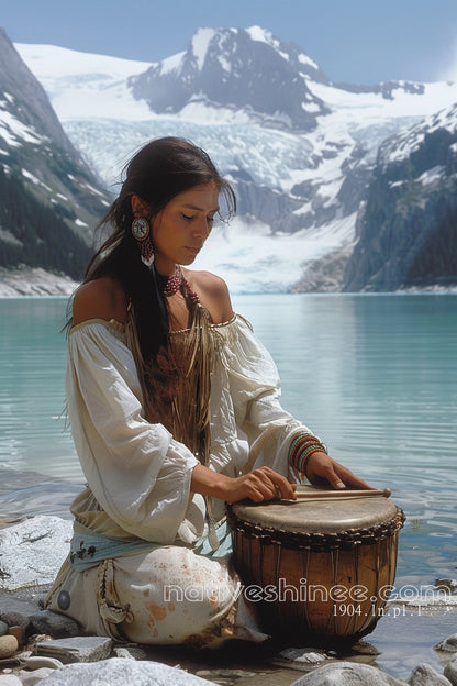 Rhythms by the Glacier Canvas