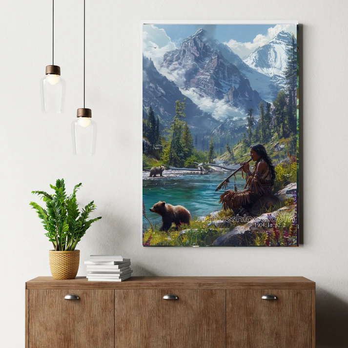 Echo of the Mountain Flute Canvas