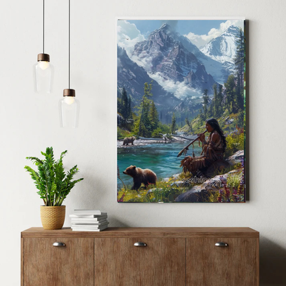Echo of the Mountain Flute Canvas