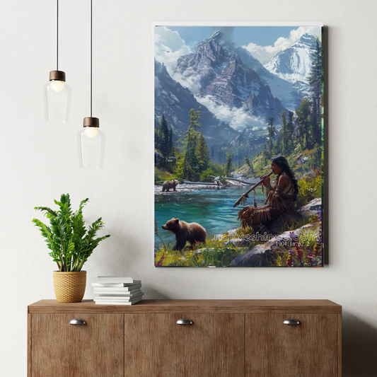 Echo of the Mountain Flute Canvas