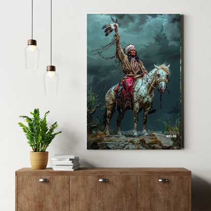 Prayer of the Dusk Elk Canvas