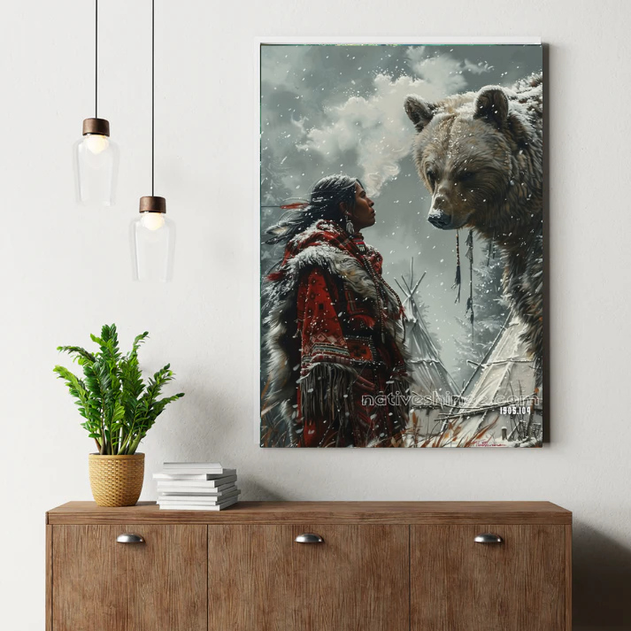 Song of the Rainy Wolf Canvas