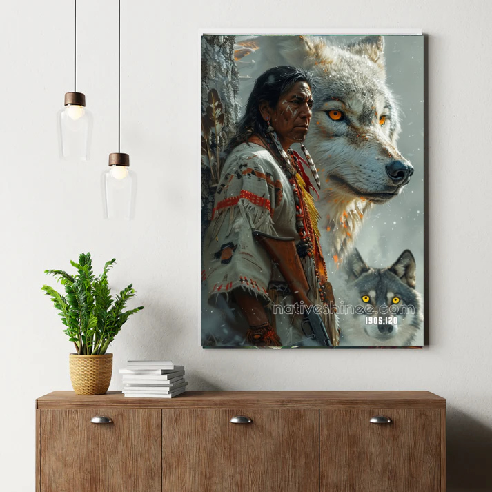 The Wolf's Shadow Canvas