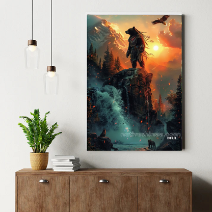 The Bear Spirit: Guardian of the Land Canvas