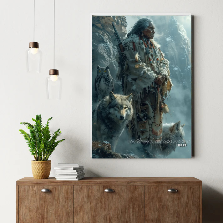 The Spirit of the Wolf: A Warrior's Path Canvas