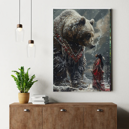 Sentinel of the Sunlit Mesa Canvas