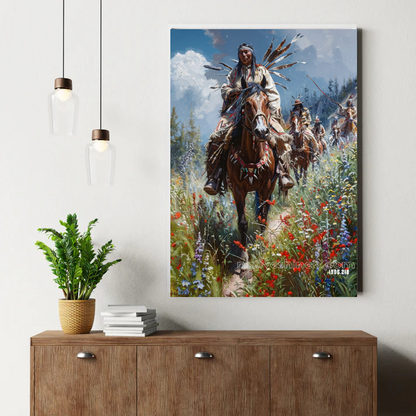 Warriors' Meadow March Canvas