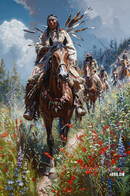 Warriors' Meadow March Canvas