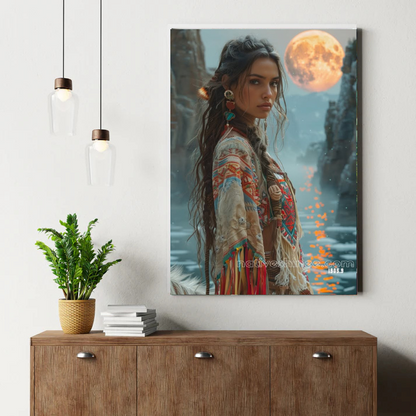 Daughter of the Moonlit Waters Canvas