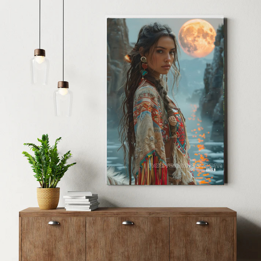 Daughter of the Moonlit Waters Canvas