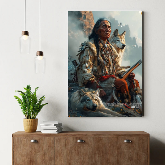 Warrior of the Wild Canvas